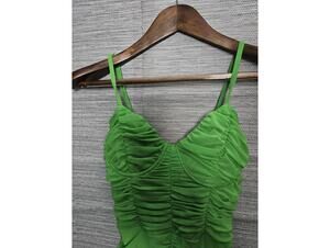 Hours Dress Green Womens Size M Body Con